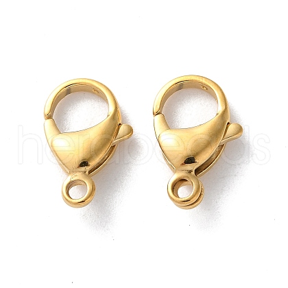 304 Stainless Steel Lobster Claw Clasps STAS-V007-01F-G-1