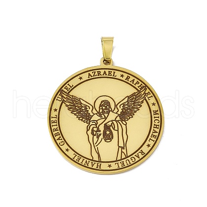 304 Stainless Steel Pendants STAS-C063-06G-06-1