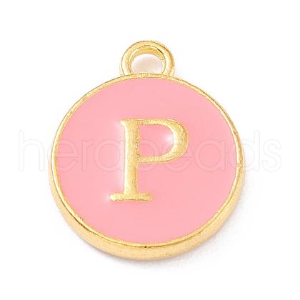 Golden Plated Alloy Enamel Charms ENAM-Q437-14P-1