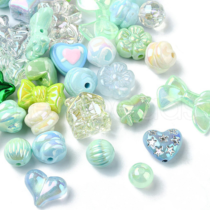 UV Plated Acrylic Bead FIND-CJC0010-90B-1