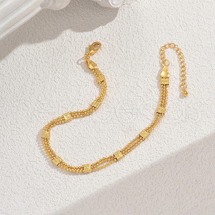 Brass Multi-layered Fashionable Anklets for Women RX8462-1
