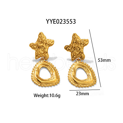Fashionable Irregular Stainless Steel Stud Earrings for Women MT3122-10-1