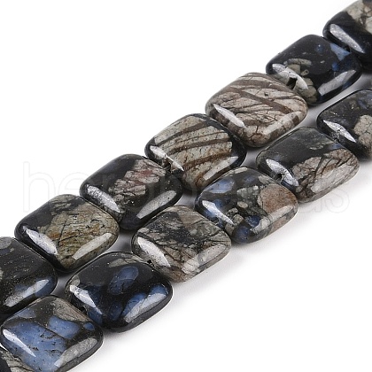 Natural Glaucophane Beads Strands G-C141-F01-03-1