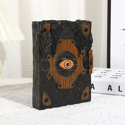 Halloween Demon Eye Horror Book Home Decor Resin Craft Ornament Evil Book Atmosphere PW-WG45B1E-01-1