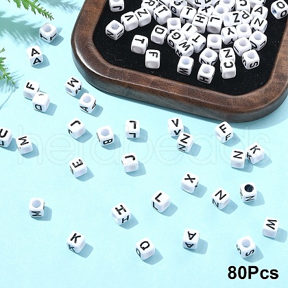 Acrylic Horizontal Hole Letter Beads OACR-YW0002-08-1