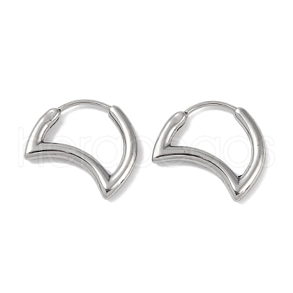 Non-Tarnish 316 Surgical Stainless Steel Hoop Earrings for Women EJEW-P274-18A-P-1