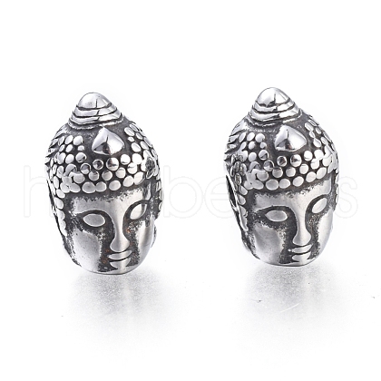 Buddhist 304 Stainless Steel Beads STAS-F243-33AS-1