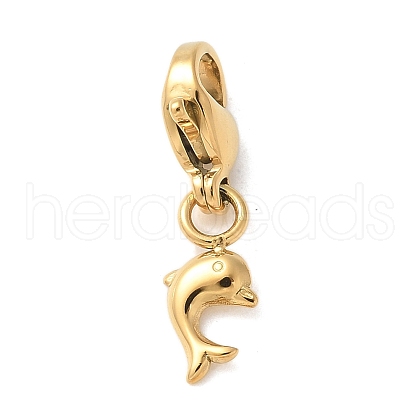Dolphin 304 Stainless Steel Pendant Decorations STAS-G352-32G-1