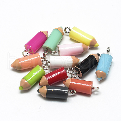 Resin Pendants X-RESI-T010-02M-1