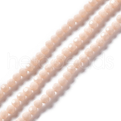 Faceted(32 Facets) Glass Beads Strands EGLA-J042-35A-03-1
