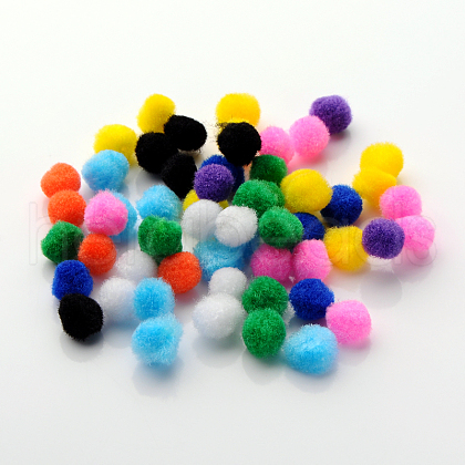 DIY Doll Craft Pom Pom Yarn Pom Pom Balls AJEW-S006-12mm-M-1