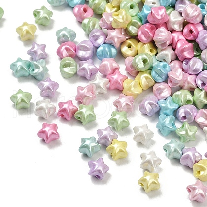 Opaque Acrylic Imitation Pearl Beads OACR-B031-52-1