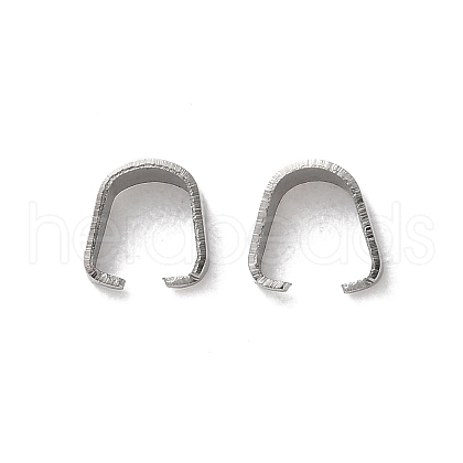 304 Stainless Steel Snap on Bails STAS-V007-02A-P-1
