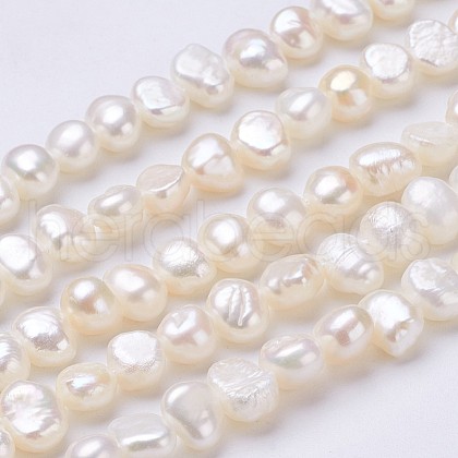 Natural Cultured Freshwater Pearl Beads Strands PEAR-P002-42-1