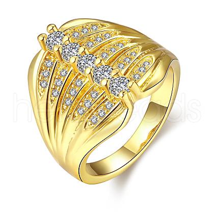 Trendy Brass Cubic Zirconia Wide Band Rings for Women RJEW-BB10653-7G-1
