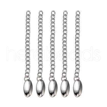 Tarnish Resistant 304 Stainless Steel Chain Extender X-STAS-E104-37P-1