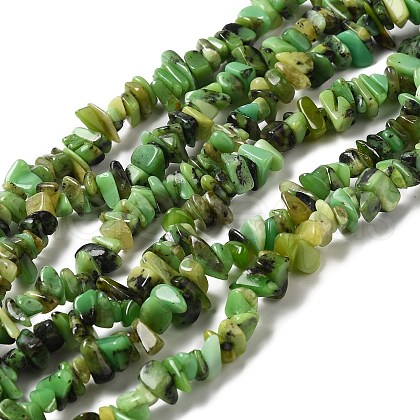 Natural Chrysoprase Beads Strands G-G999-C01-1