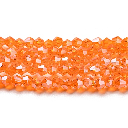 Transparent Electroplate Glass Beads Strands EGLA-A039-T3mm-A11-1