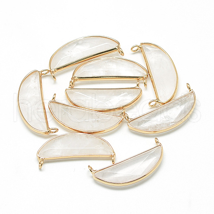 Natural Quartz Crystal Pendants G-Q969-04G-1