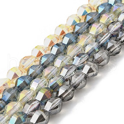 Electroplate Glass Beads Strands EGLA-L045-H-1