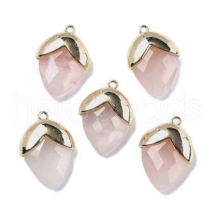 Natural Rose Quartz Pendants G-U019-03B-05-1