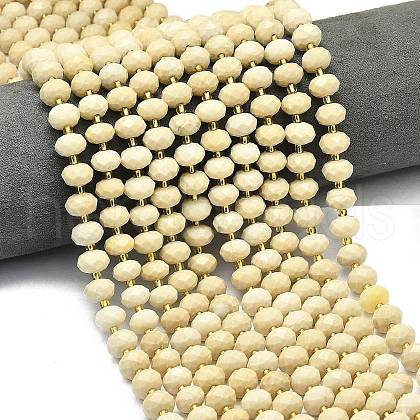 Natural Fossil Beads Strands G-P573-A42-01-1