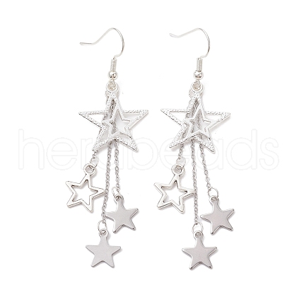 304 Stainless Steel Dangle Earrings EJEW-TA00431-1