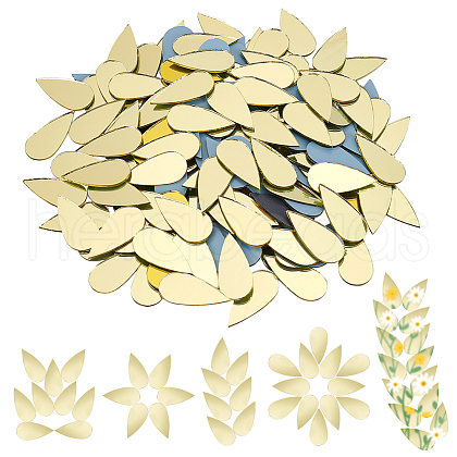 Olycraft 150Pcs Teardrop Glass Cabochons DIY-OC0001-39B-1