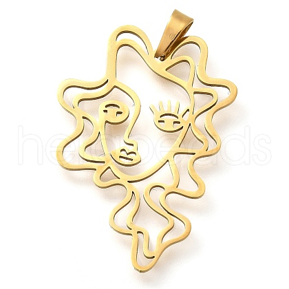 304 Stainless Steel Pendants STAS-Z119-11G-1