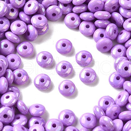 UV Plating Opaque Acrylic Beads MACR-F083-13G-1