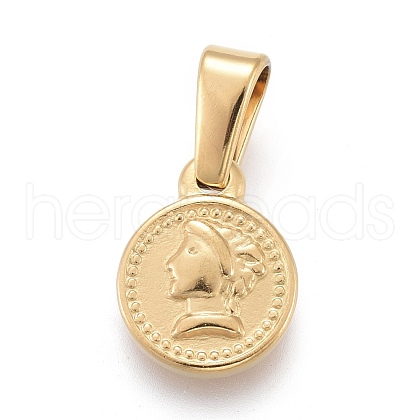 304 Stainless Steel Pendants STAS-F252-09G-1