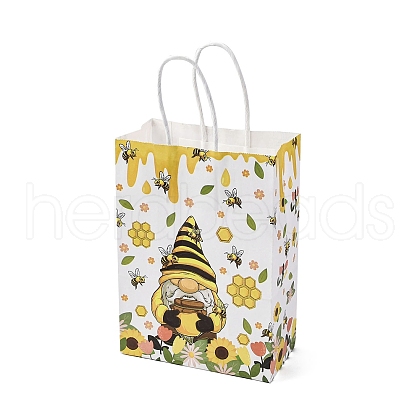 Bees Theme Rectangle Paper Bags CARB-F012-02F-1