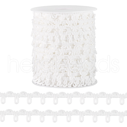   1Pc Polyester Elastic Button Looping Ribbons OCOR-PH0004-36B-1