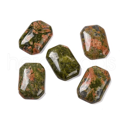 Natural Unakite Cabochons G-B085-01A-06-1