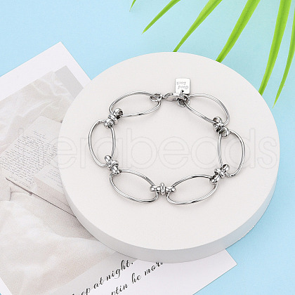 Brass Chain Bracelets BJEW-N032-01P-1
