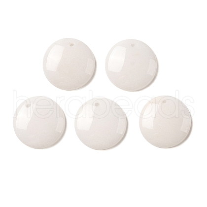 Natural White Jade Pendants G-B082-03A-1