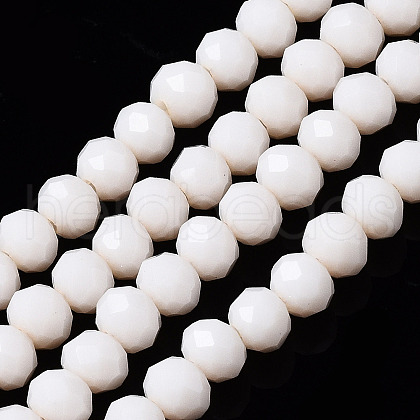 Opaque Solid Color Glass Beads Strands X1-EGLA-A034-P4mm-D17-1