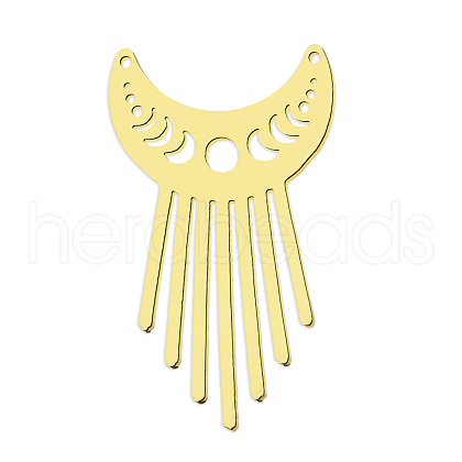 201 Stainless Steel Pendant Links STAS-S105-LA788-2-1