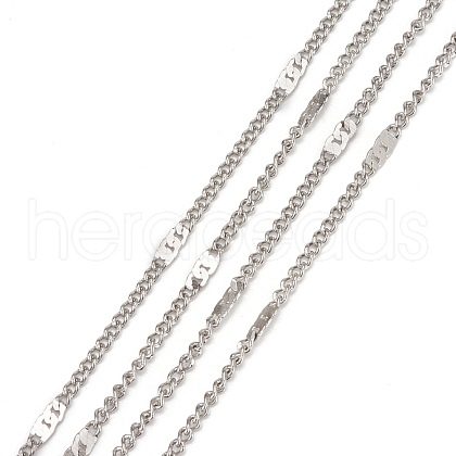 Tarnish Resistant 304 Stainless Steel Figaro Chains A-CHS-N002-03P-1