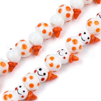 Handmade Lampwork Beads Strands LAMP-N021-43H-1