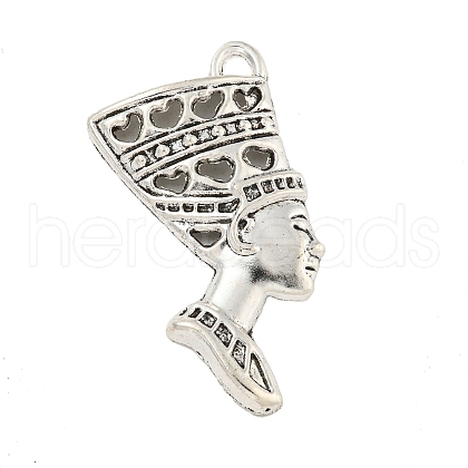 Tibetan Style Alloy Woman Pendants TIBEP-Q043-147-RS-1