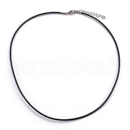 Round Leather Cord Necklaces Making MAK-I005-1.5mm-C-1