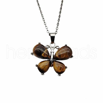 Crystal Butterfly Necklace Pendant Fashion Ornament Minimalist Pendant AM7436-10-1
