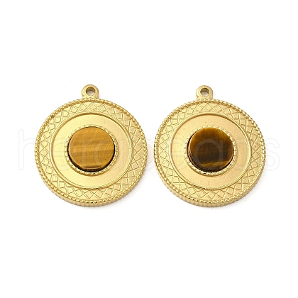 Natural Tiger Eye Pendants STAS-J401-VC693-1