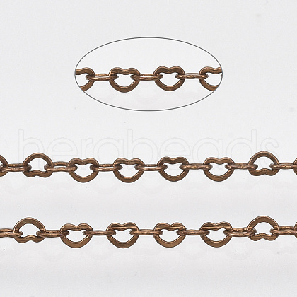 Brass Heart Link Chains CHC-T008-03R-01-1