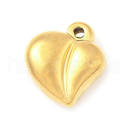 304 Stainless Steel Heart Pendants STAS-R162-01G-06-1