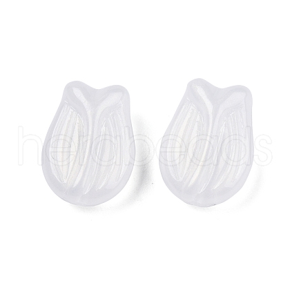 Opaque Acrylic with Glitter Powder Beads SACR-G024-07-1