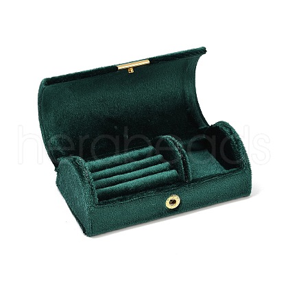 Arch Shaped Velvet Jewelry Set Storage Boxes CON-Z009-03E-1