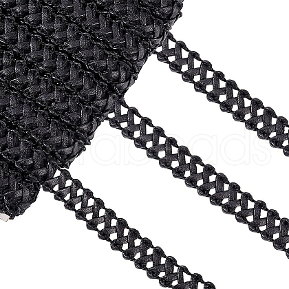 Braided PU Imitation Leather Ribbon OCOR-WH0074-88A-1