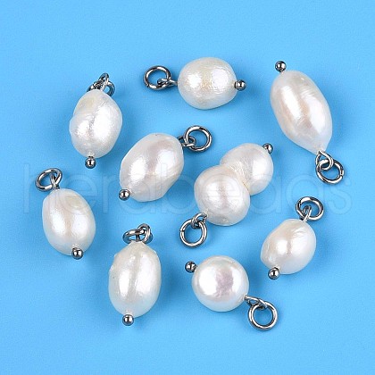 Natural Baroque Keshi Peal Cultured Freshwater Pearl Pendants PEAR-Q013-01C-1